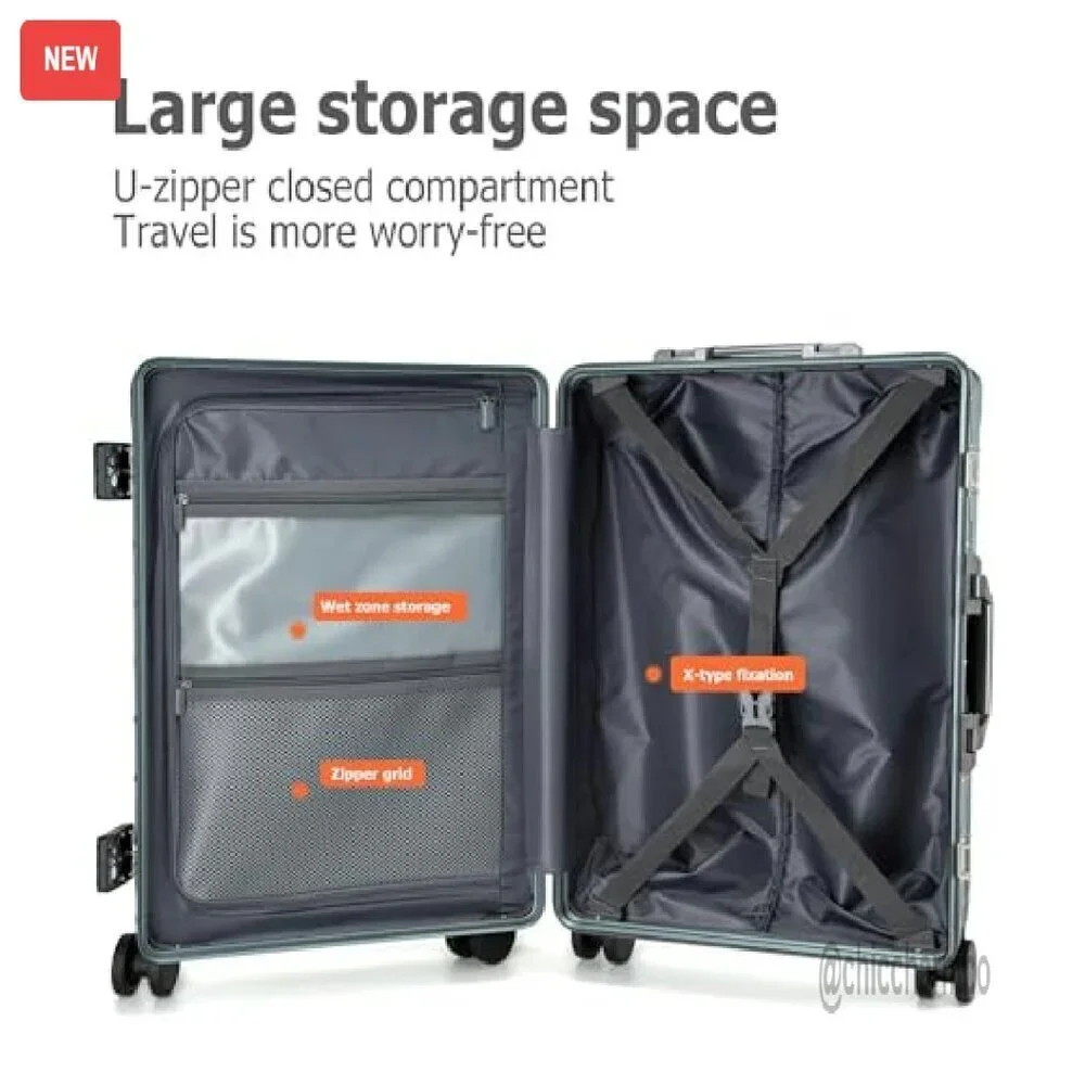 Carry-On Hardside Spinner Luggage with USB Port & TSA Lock